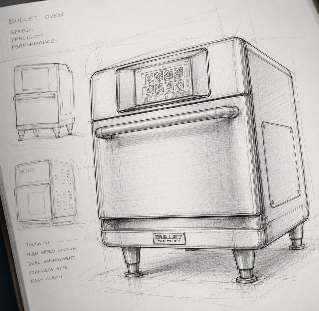 TurboChef Bullet — sketch render